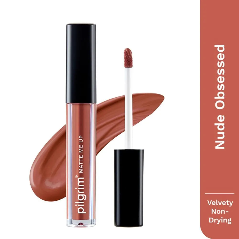 Pilgrim Matte Me Up! Liquid Lipstick - Nude Obsessed
