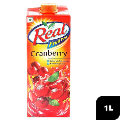 Real Fruit Power Cranberry Fruit Juice 1 L
