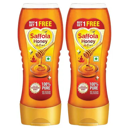 Saffola Active Squeezy Honey 350 g (pack of 2)
