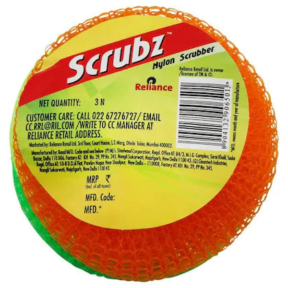 Scrubz Nylon Scrubber 3 pcs (Buy 1 Get 1 Free)
