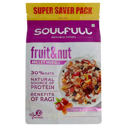 Soulfull Millet Muesli With Fruits & Almonds 700 g

