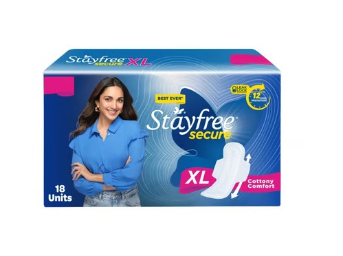 Stayfree Secure Cottony Soft Sanitary Pads (Extra Large Wings)
