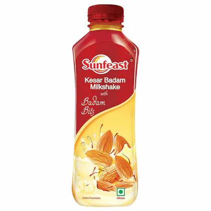 Sunfeast Kesar Badam Milkshake with Real Almond Bits 300 ml