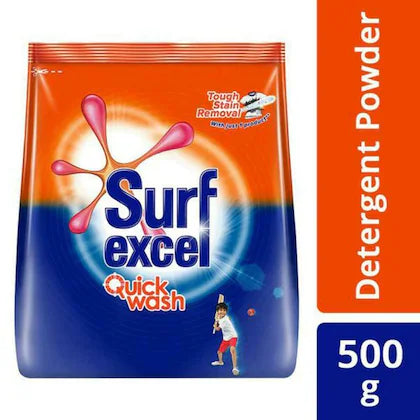 Surf Excel Quick Wash Detergent Powder 500 g

