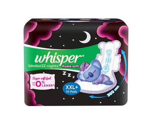 Whisper Bindazzz Nights Koala Soft Sanitary Pads
