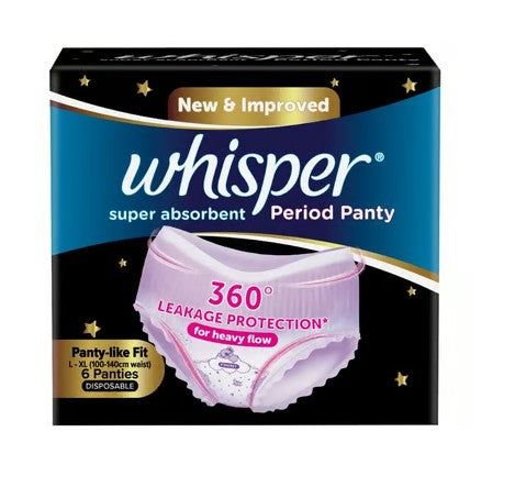 Whisper Super Absorbent Period Panty (L-XL)
