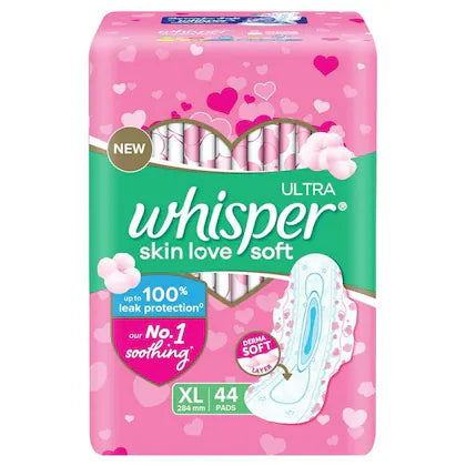 Whisper Ultra Soft XL Sanitary Pads 44 Pads