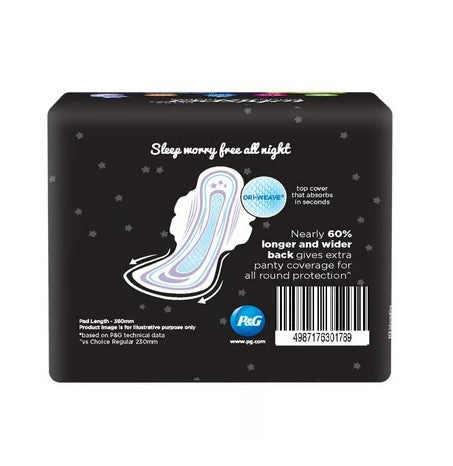 Whisper Ultra Nights Sanitary Pads (16 Pieces)
