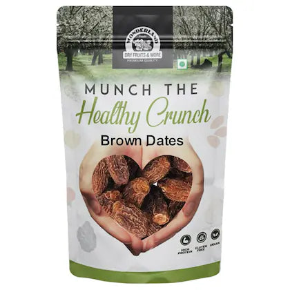 Wonderland Foods Premium Munch The Healthy Crunch Brown Dates 250 g