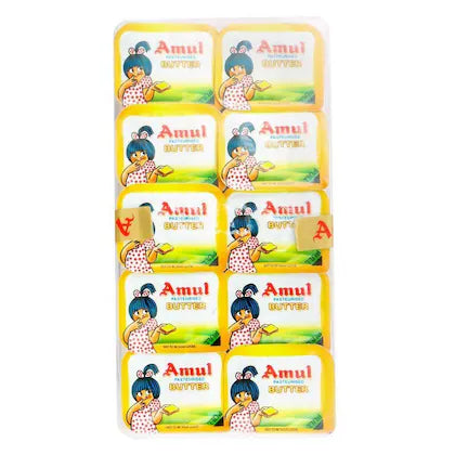 Amul School Pack Butter 100 g (Pack of 10)