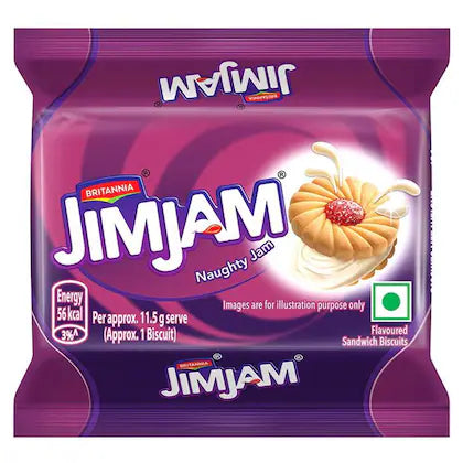 Britannia Jimjam Sandwich Biscuits 138 g