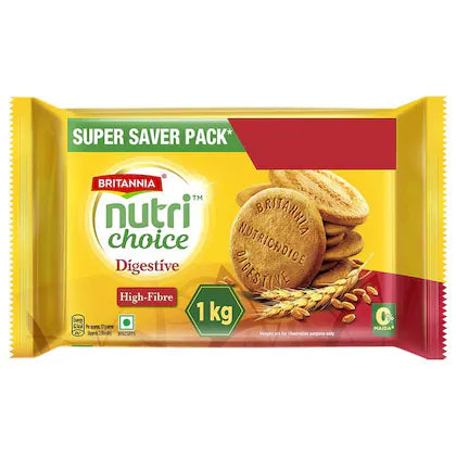 Britannia Nutri Choice Hi-Fibre Digestive Biscuits 1 kg