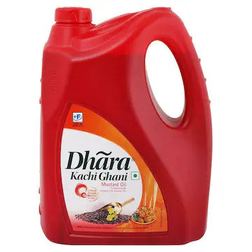 Dhara Kachi Ghani Mustard Oil 5 L