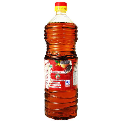 Patanjali Kachi Ghani Mustard Oil 1 L (Bottle)