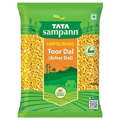 Tata Sampann Unpolished Toor / Arhar Dal 500 g