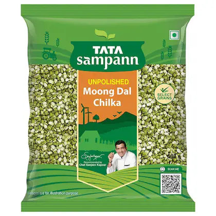 Tata Sampann Unpolished Chilka Moong 500 g