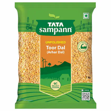 Tata Sampann Unpolished Tur / Arhar Dal 1 kg